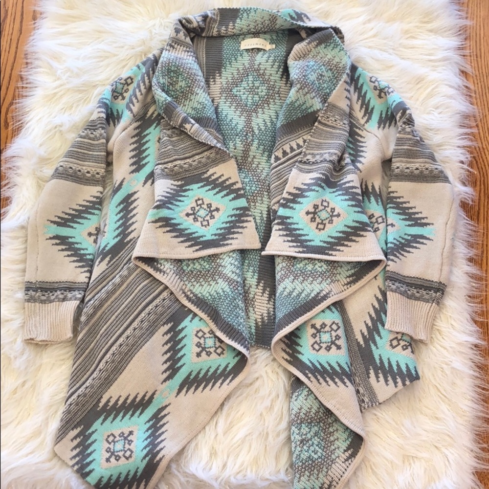 Aztec Print Cardigan